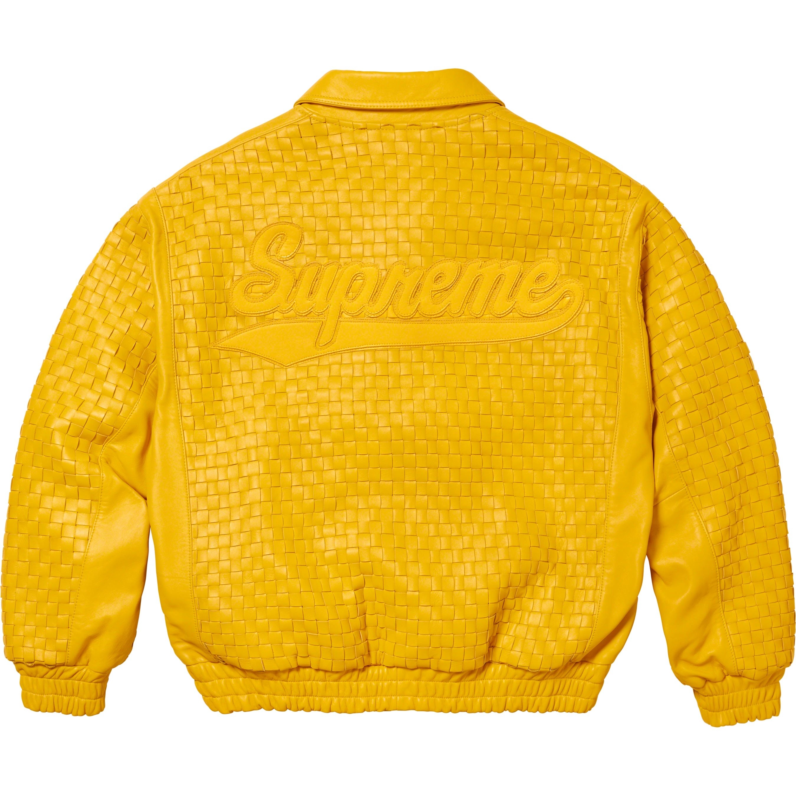 Woven Leather Varsity Jacket view 2